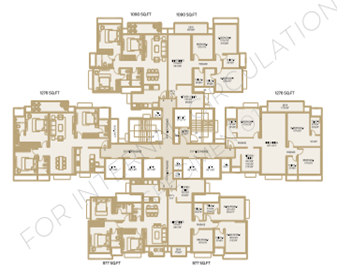 Hiranandani Westgate Hiranandani Estate 3BHK Plan
